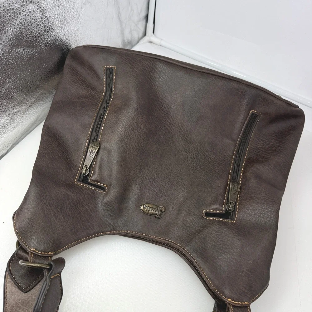 Justin Shoulder Bag Women OS Brown Concealed Carry Embroidered Western Cowgirl